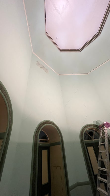 The Octagon before repainting, A la Ronde, Devon